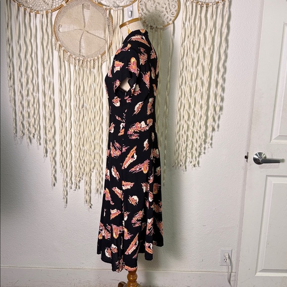 Loco Lindo Vintage Inspired Western Covered Wagon Print Dress XS/S - Picture 5 of 10